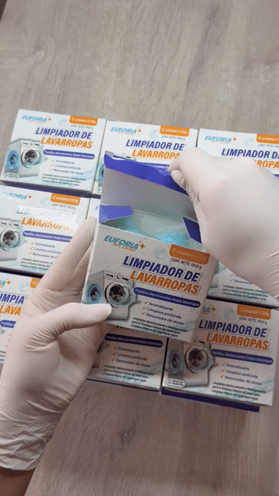 Pastilla limpiadora para lavarropas Euforia en Casa